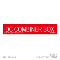 DC COMBINER BOX  - 055 LABEL