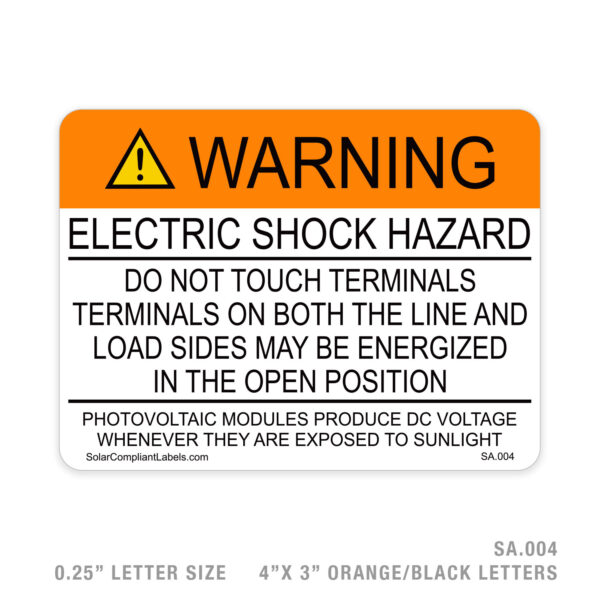 WARNING ESH - 004 SIGN
