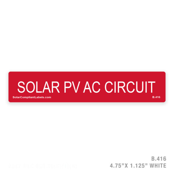 B.416-AC-CIRCUIT-LABEL