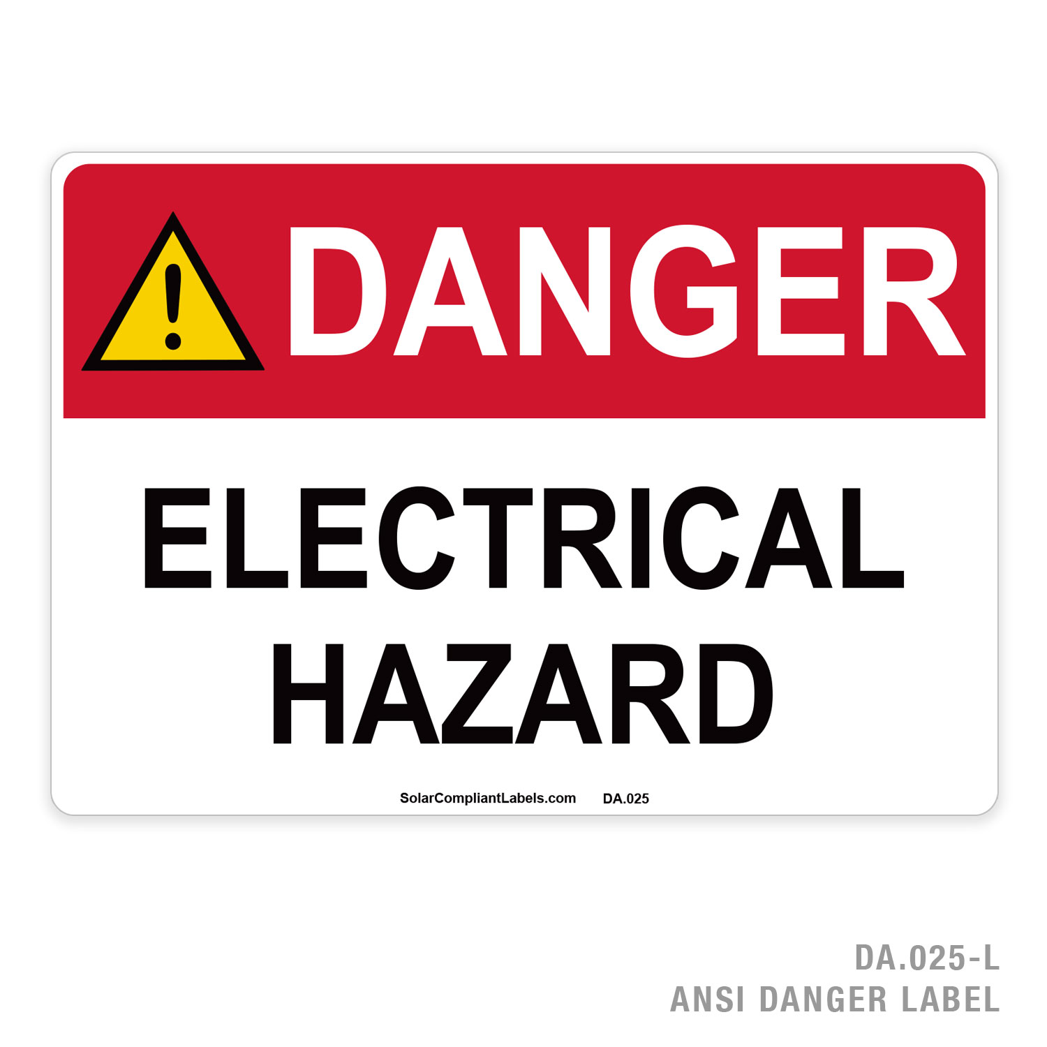 Danger Electrical Hazard Equipment Label Emedco vrogue.co